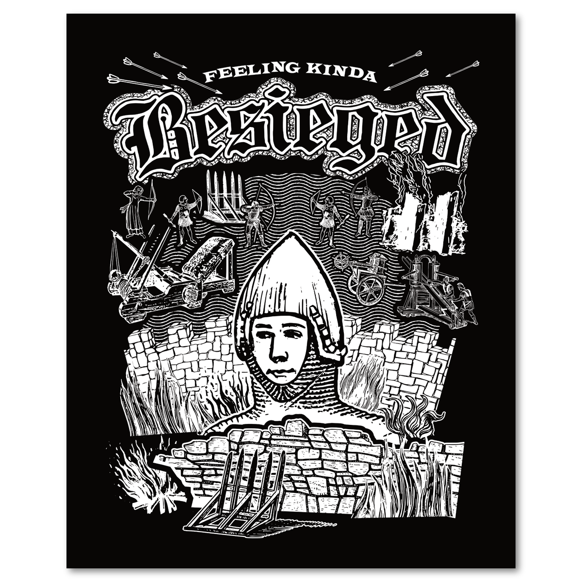 "Besieged" Risograph Poster