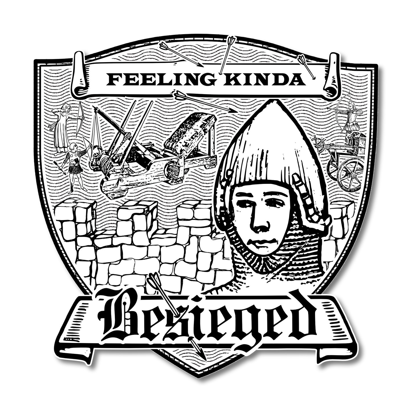 “Besieged” Vinyl Sticker