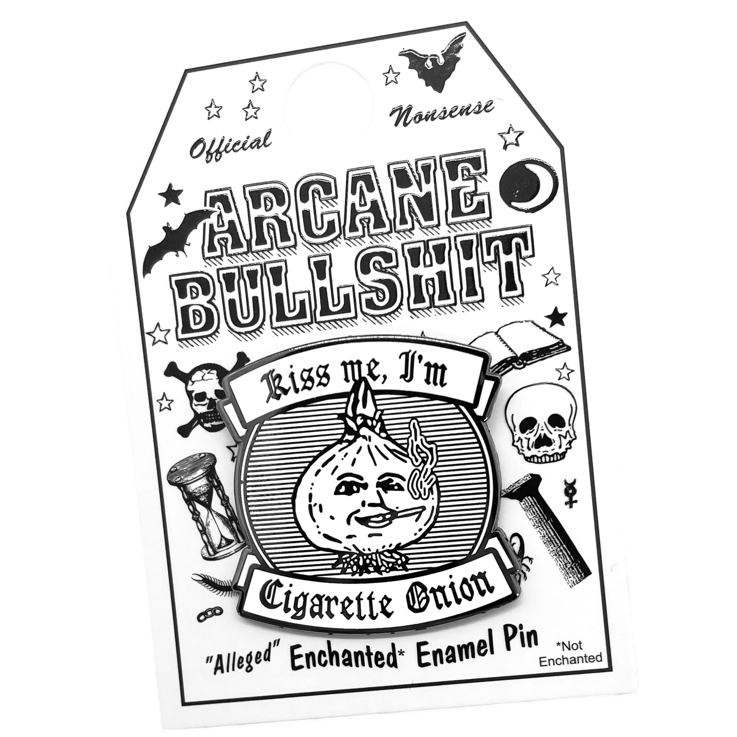 "Cigarette Onion" Enamel Pin