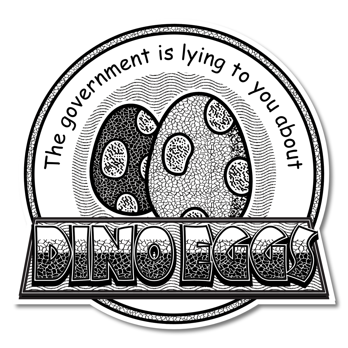 “Dino Eggs” Vinyl Sticker