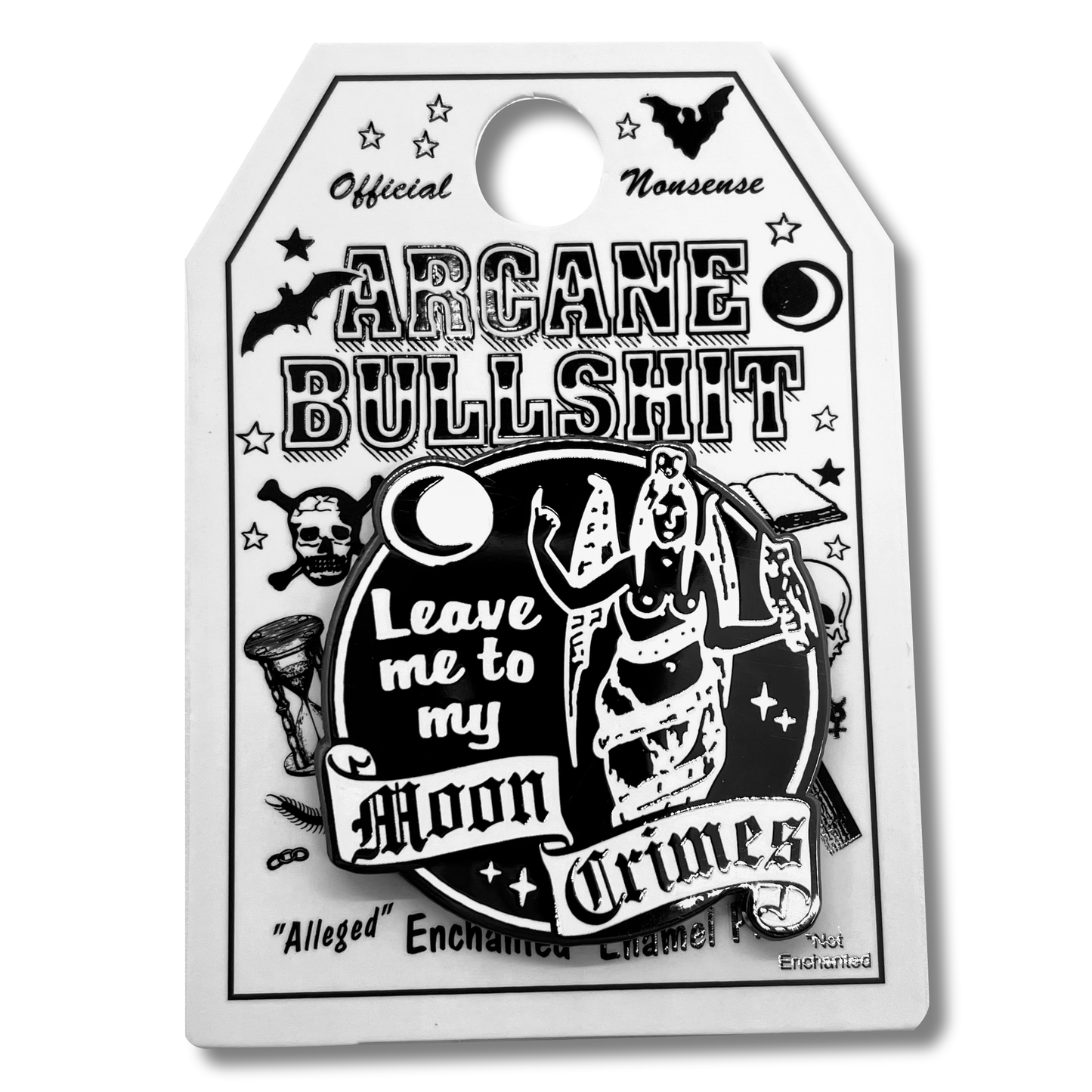 "Leave Me to my Moon Crimes" Enamel Pin