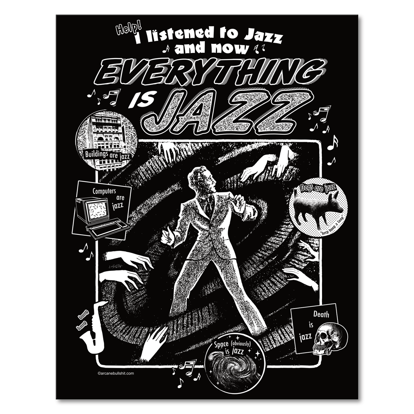 Lumaprints Poster 11"x14" “Now Everything Is Jazz” poster