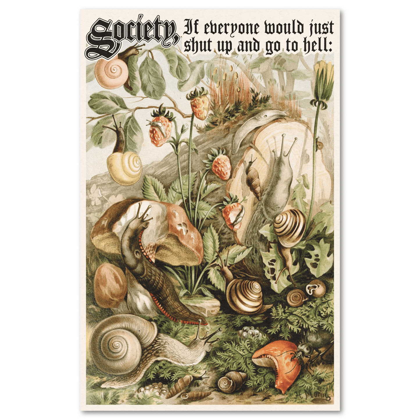 Arcane Bullshit Poster "Society" 11x17 poster