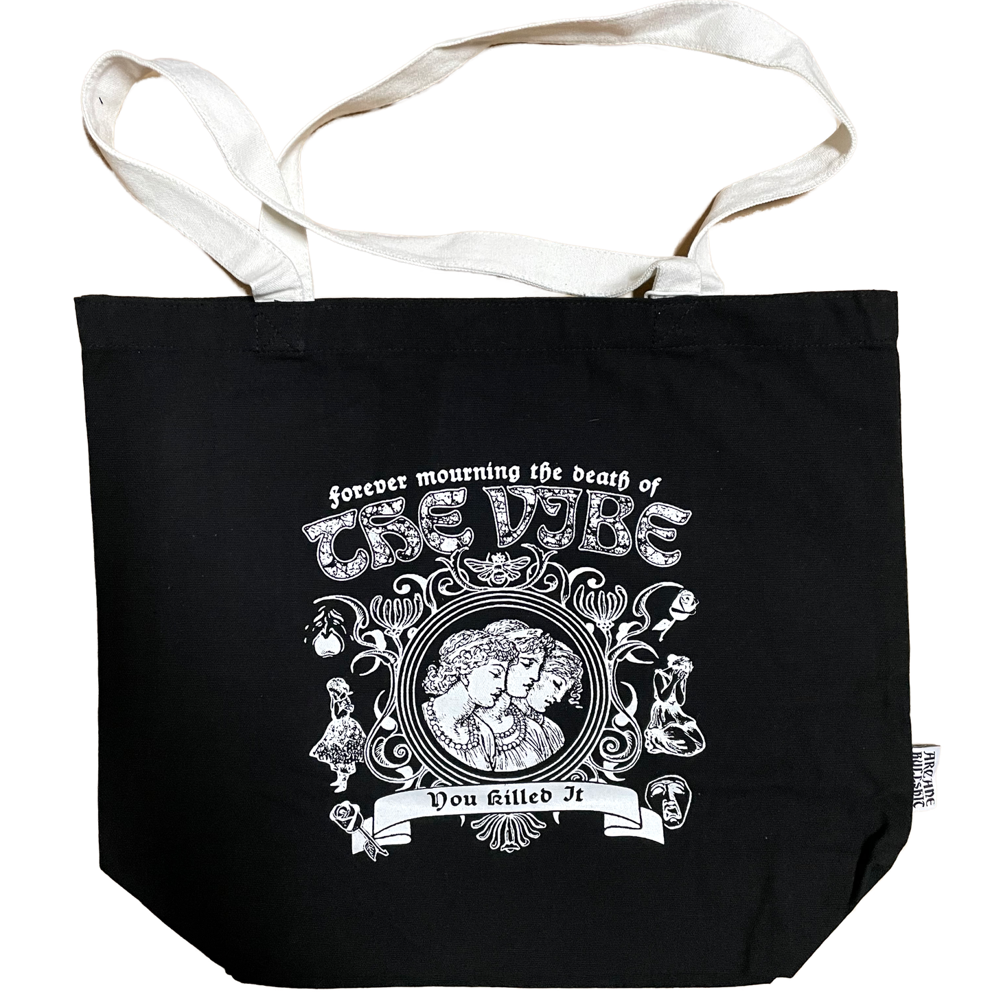 "Mourning The Vibe" tote bag