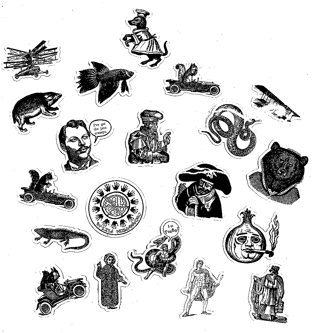 Arcane Bullshit Sticker Tiny Town Sticker Pack