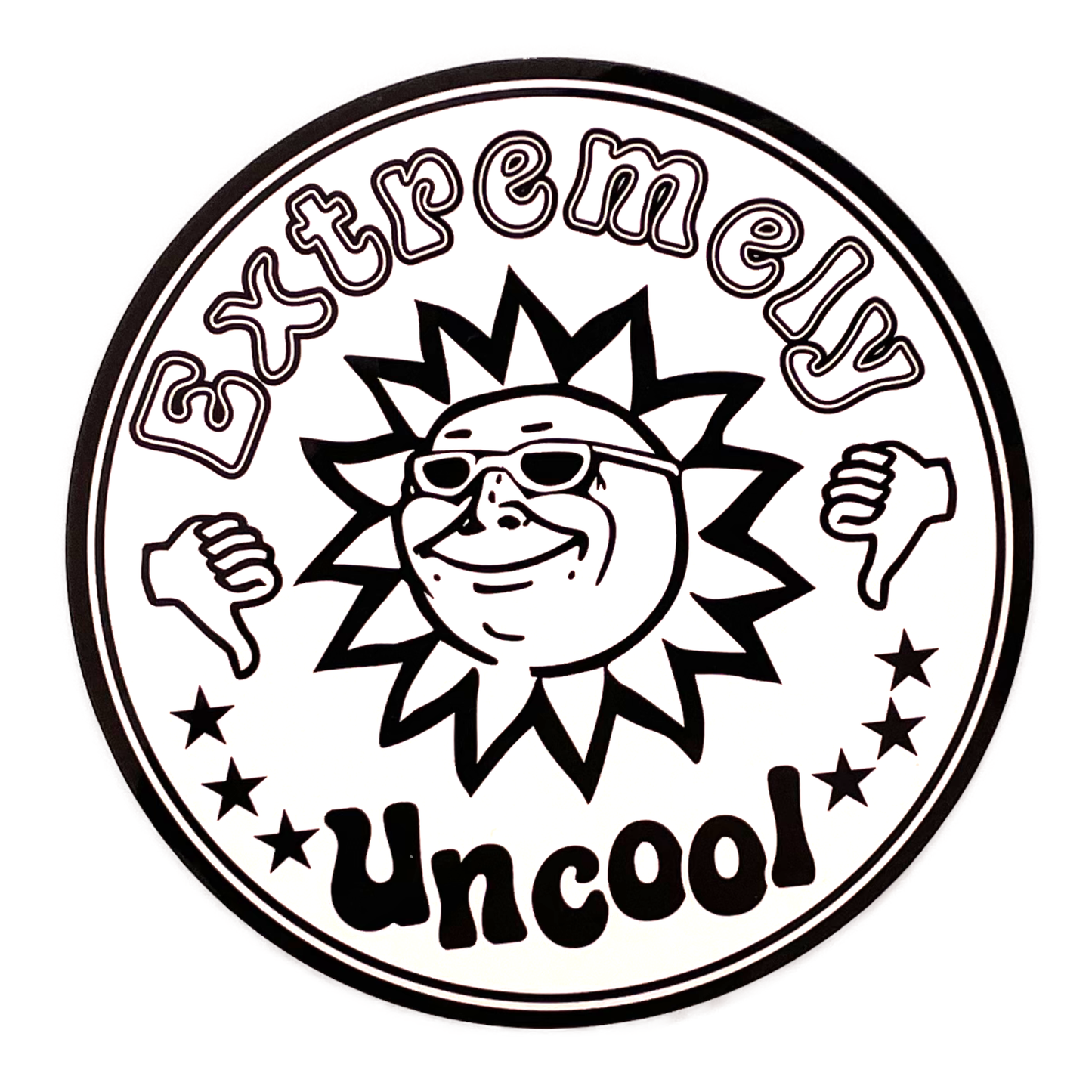 "Extremely Uncool" Vinyl Sticker