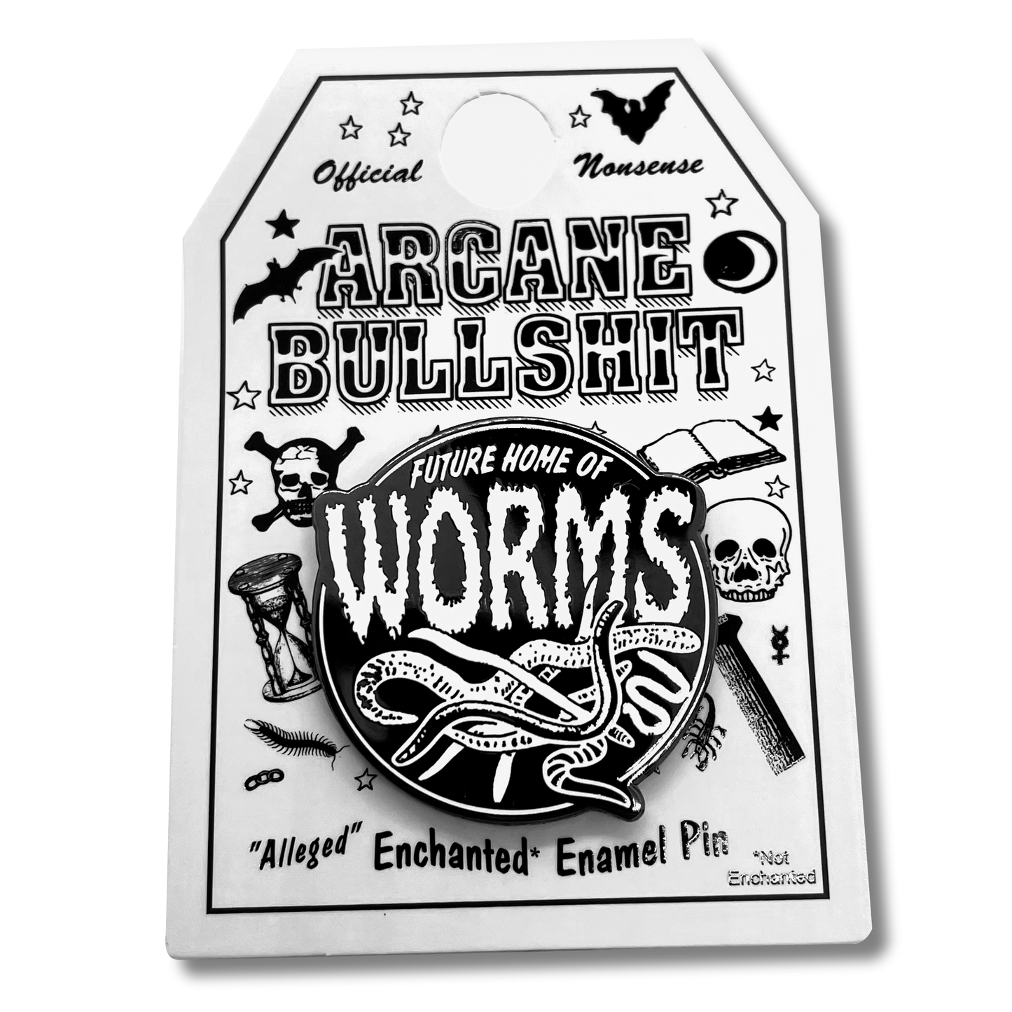 "Future Home of Worms" Enamel Pin