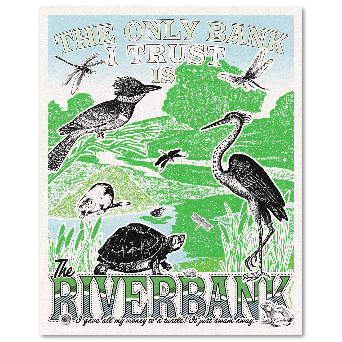 Arcane Bullshit Poster 11 x 14 "The Riverbank" Poster