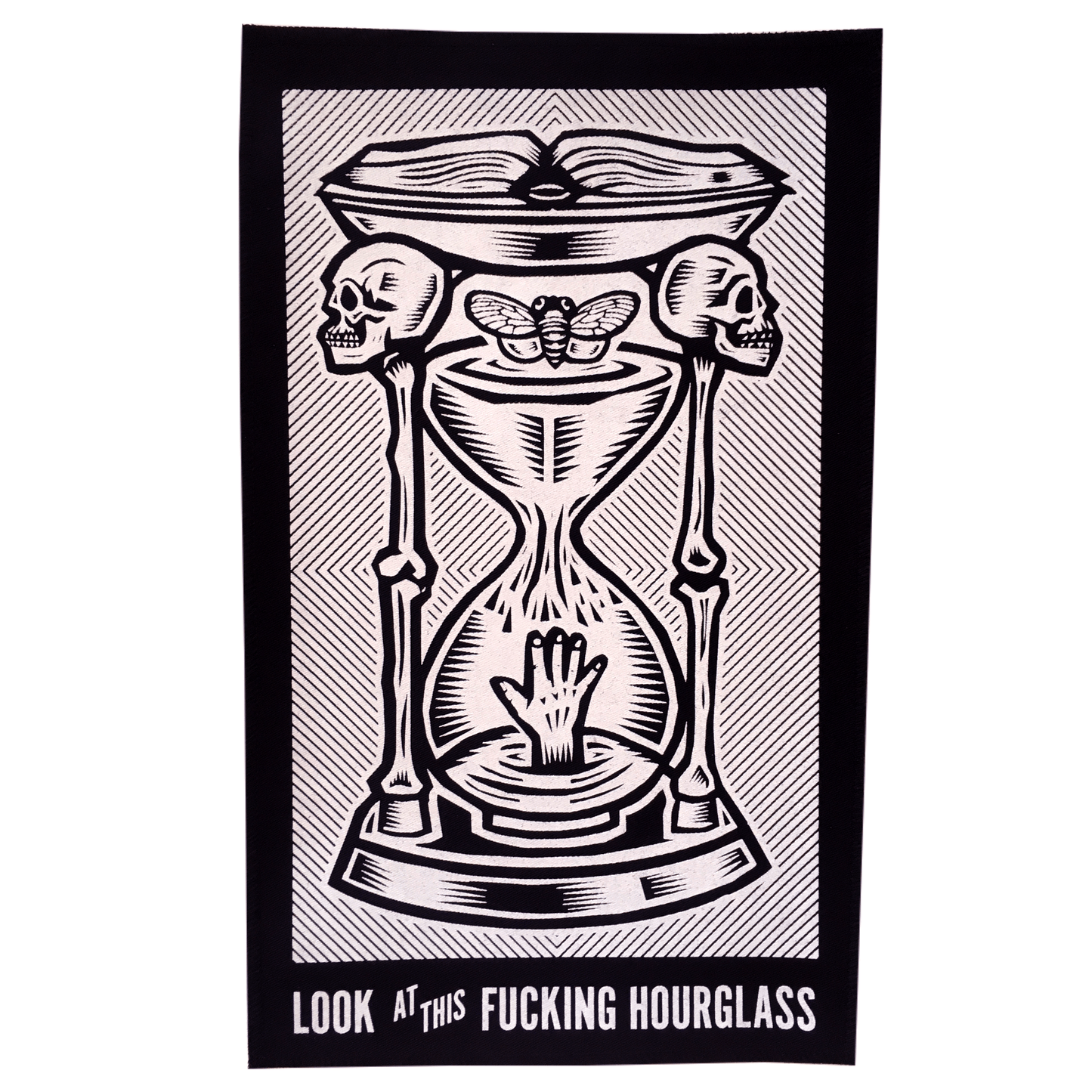 Arcane Bullshit Look at this Fucking Hourglass Large Oracle Card Back Patches
