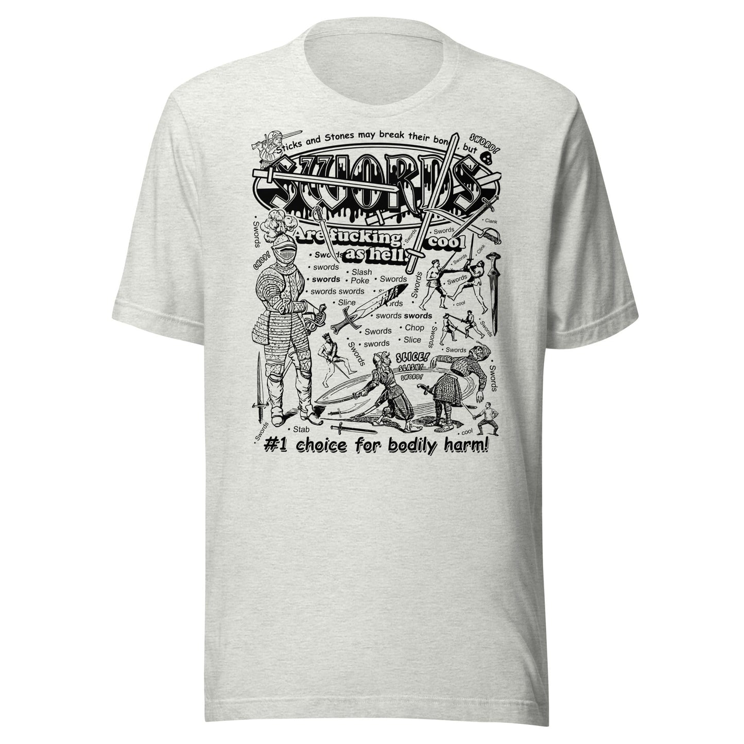 Arcane Bullshit T-shirt Ash / S "Swords" Unisex t-shirt
