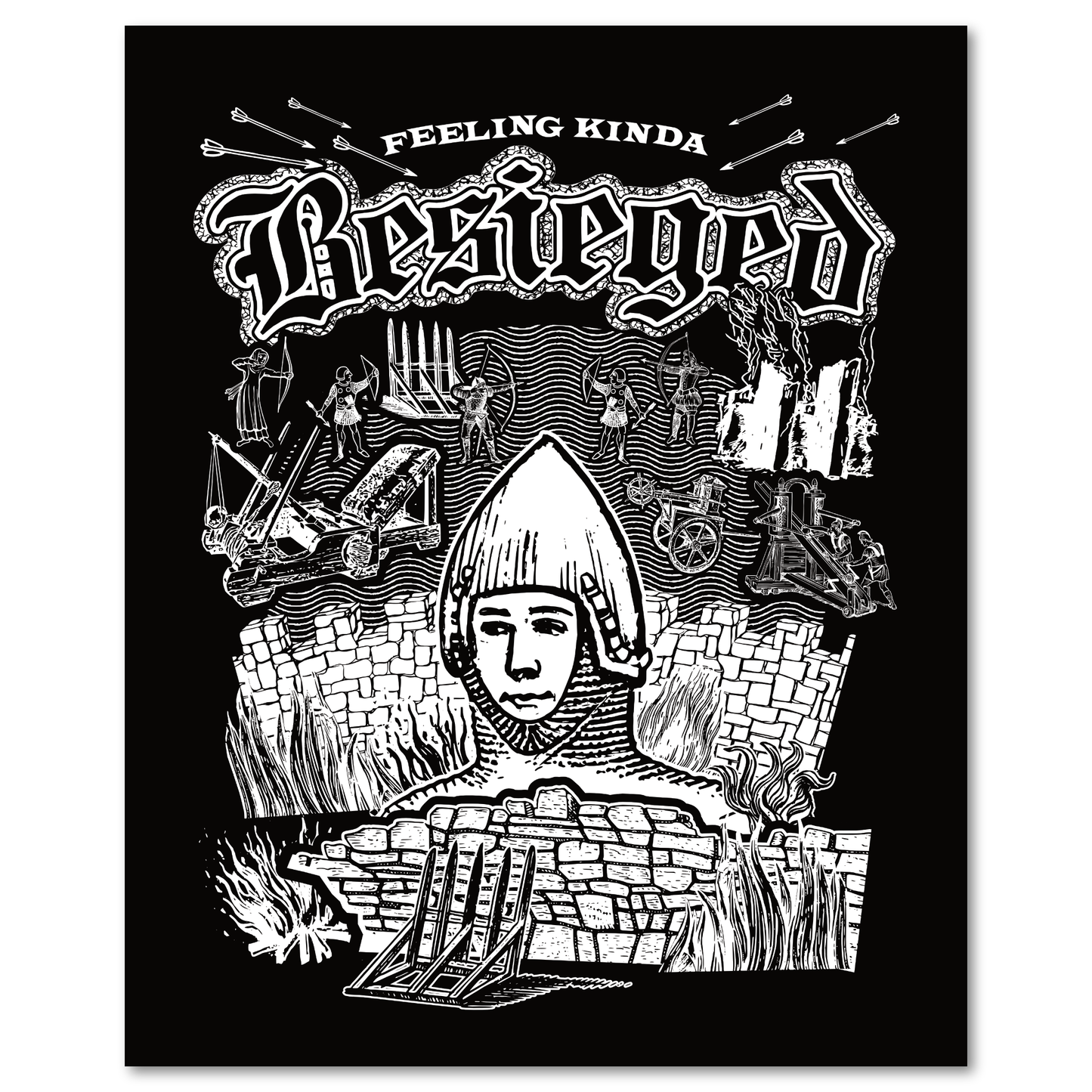 "Besieged" Risograph Poster
