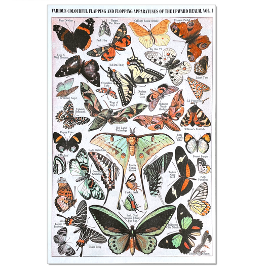 Risographe "Papillon" Poster 