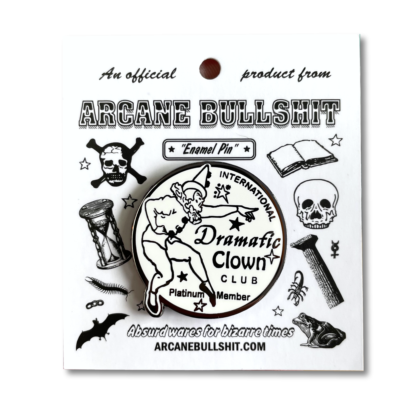 "Dramatic Clown Club" Pin