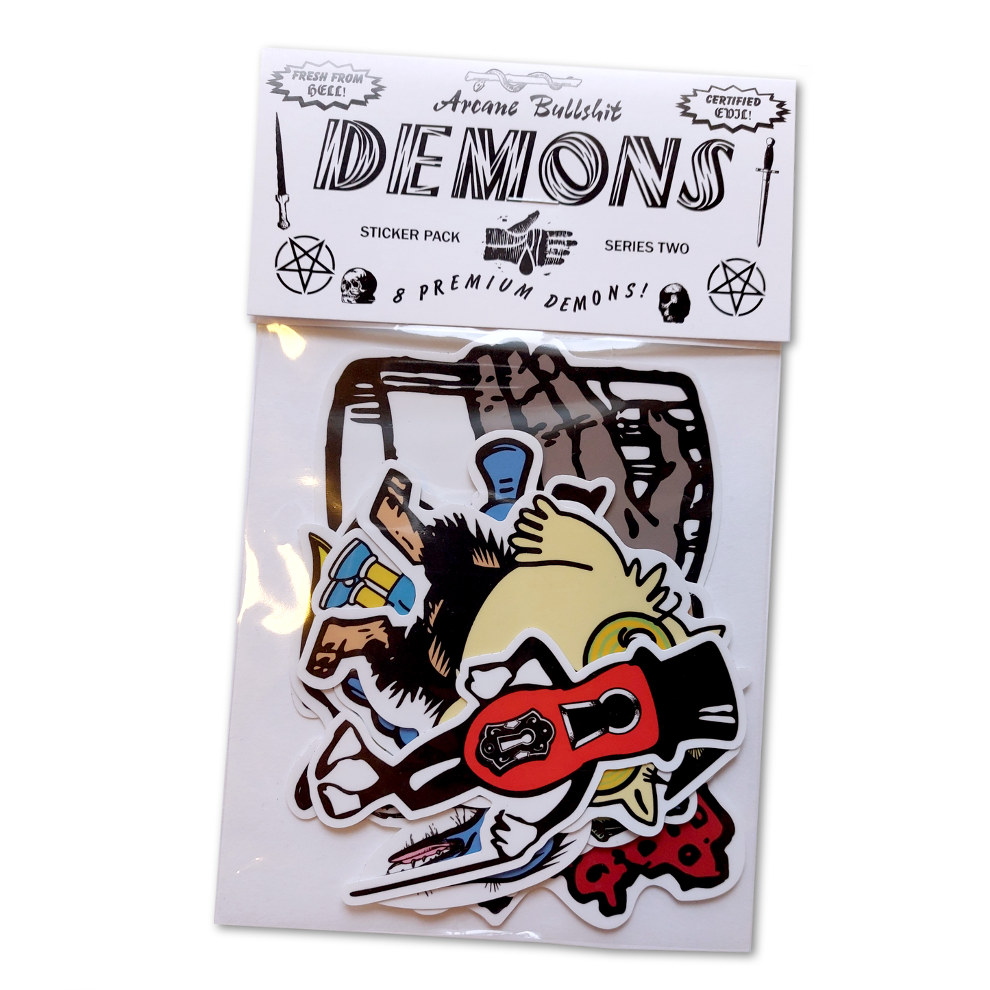 Demon Stickers Series 2 (Pack of 8)