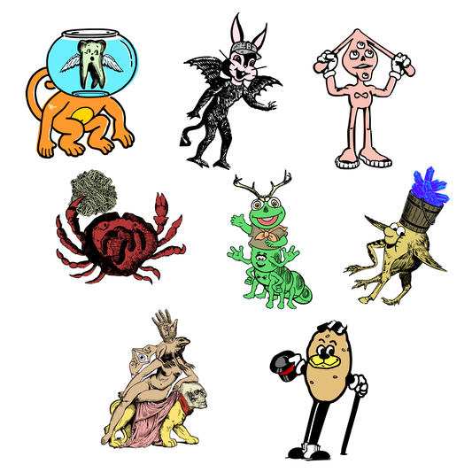 Demon Stickers Series 3 (Pack of 8)