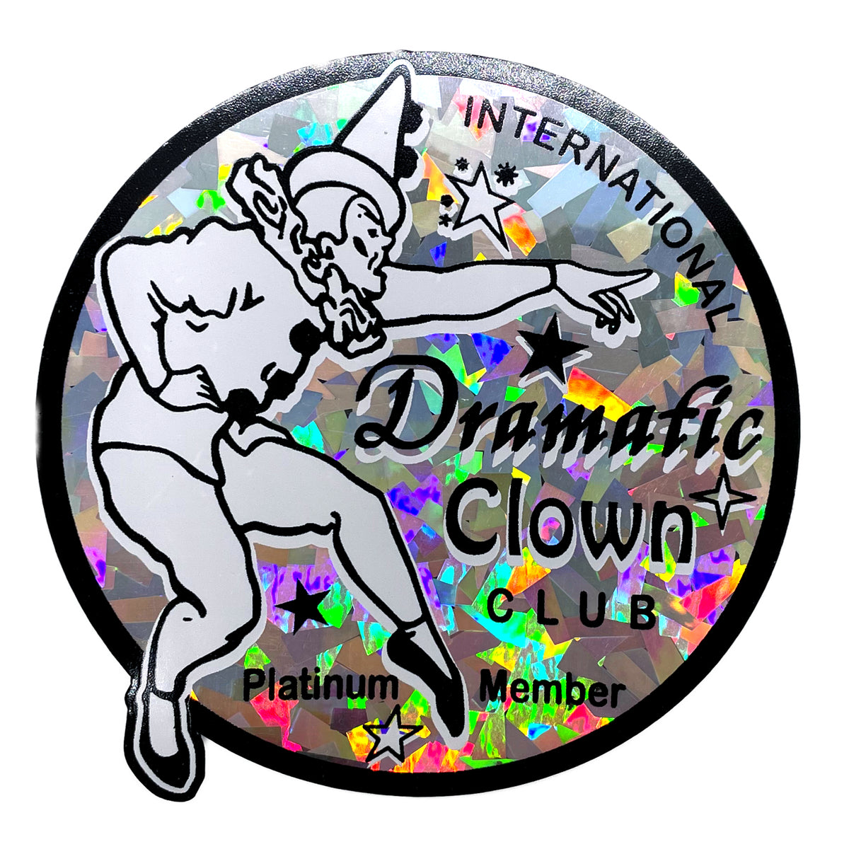 Sticker Rond "Clown Dramatique Club"