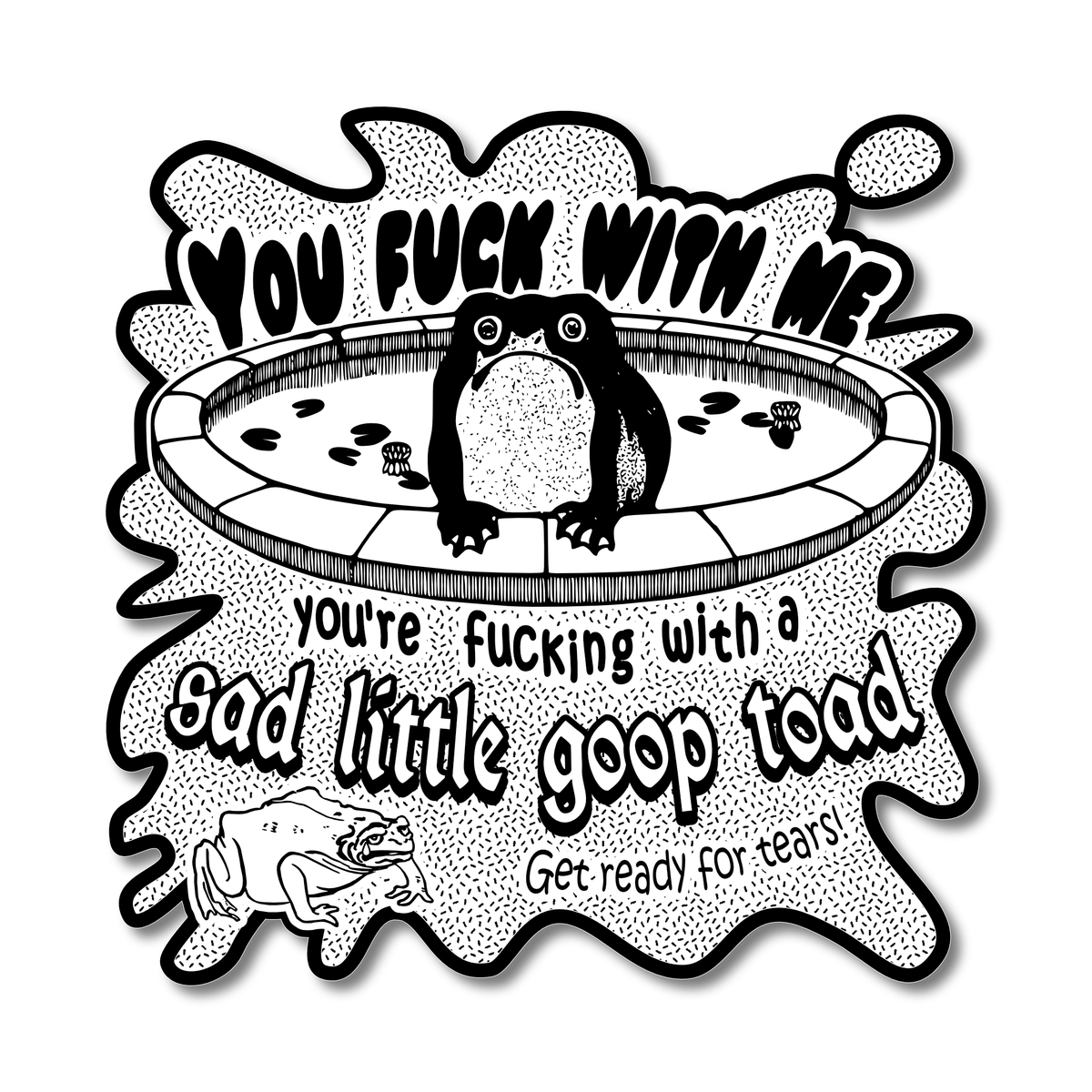 Toad Panic Sticker