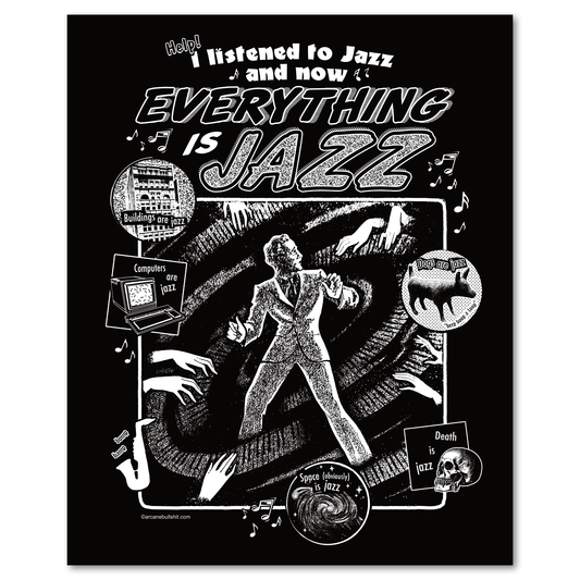 "Everything is Jazz" Risograph Poster