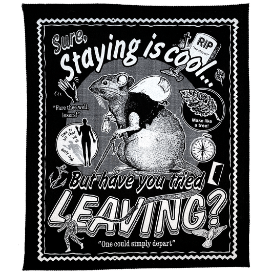 Arcane Bullshit Patch "Leaving" Screen-printed Back Patch