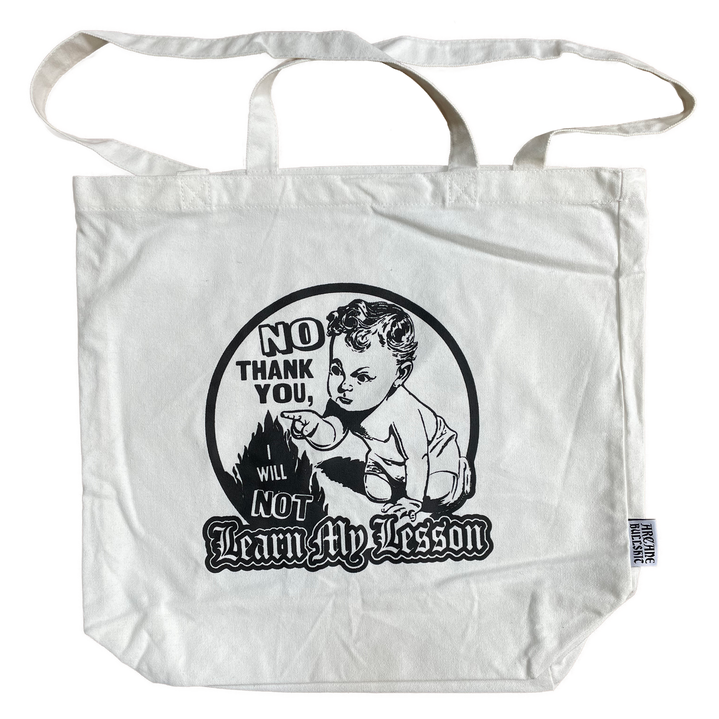 "Learn My Lesson" tote bag