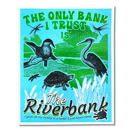"Riverbank" poster