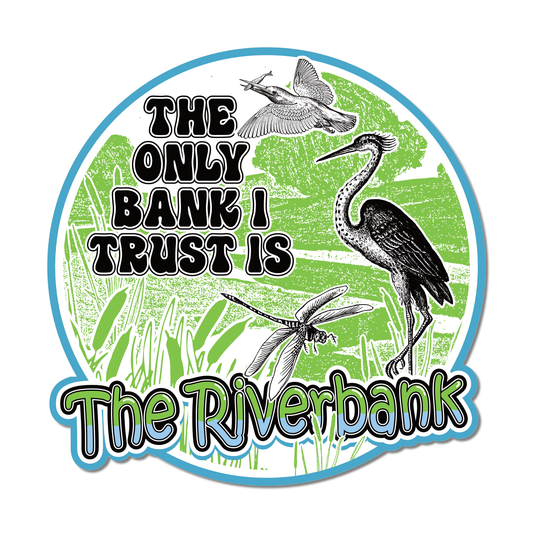"The Riverbank" Round Sticker