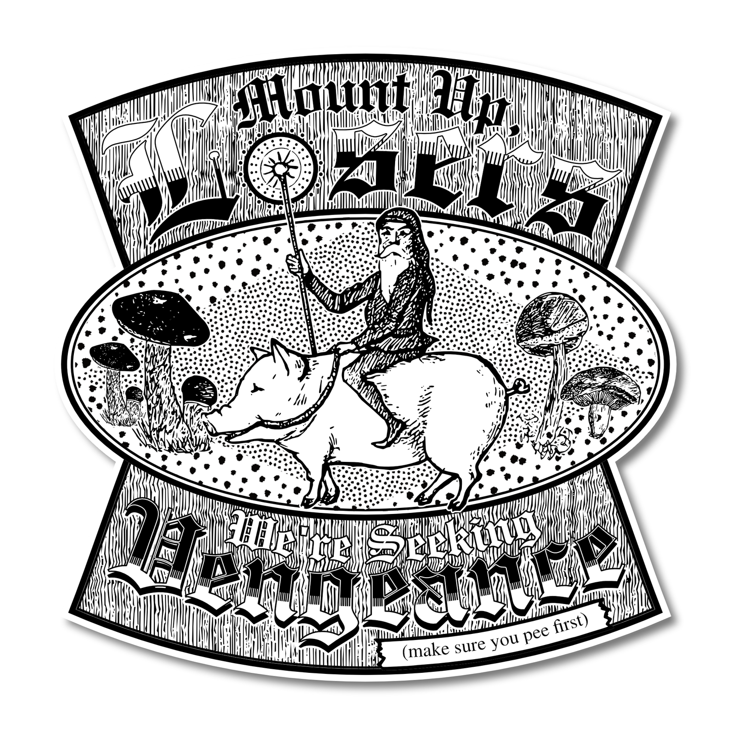 “Seeking Vengence" Vinyl Sticker