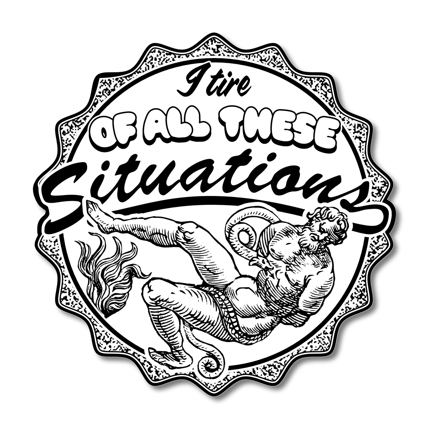 "Situations" Die-Cut Vinyl Sticker