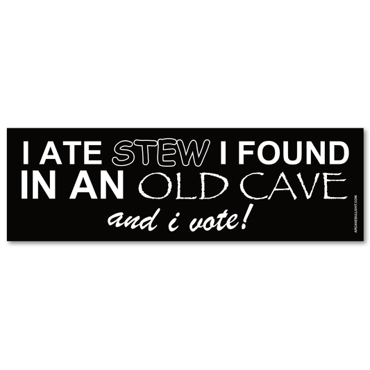PREORDER: "Stew Cave" Bumper Sticker