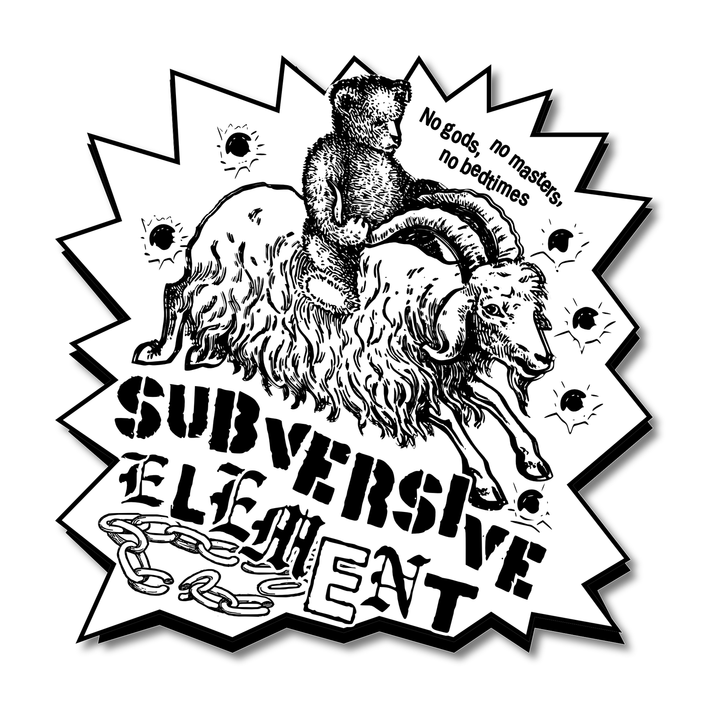 “Subversive Element” Vinyl Sticker