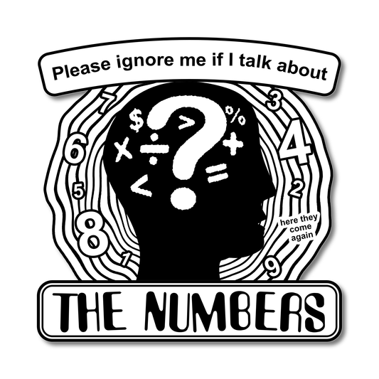 "The Numbers" Die-Cut Vinyl Sticker