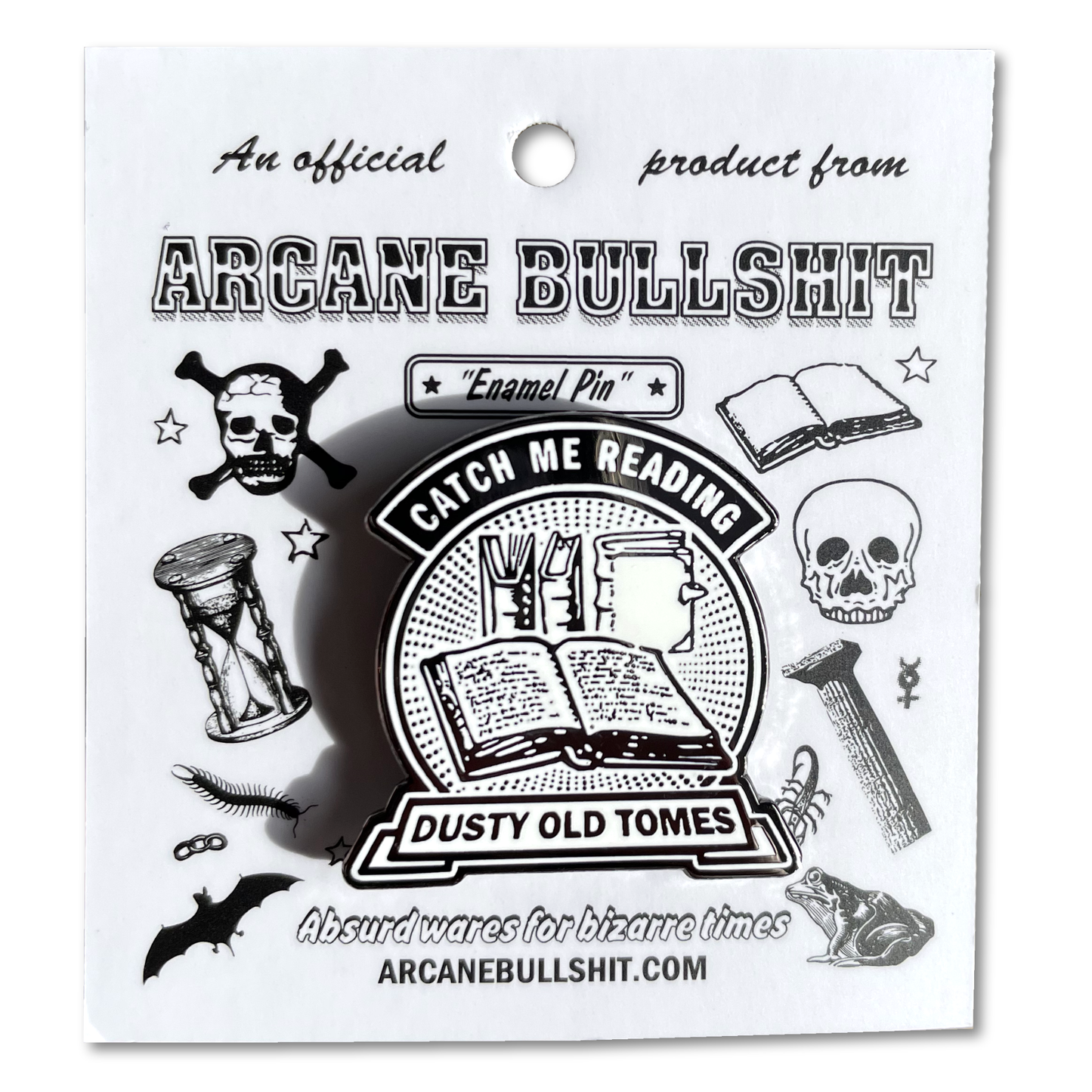 "Dusty Old Tomes" Pin