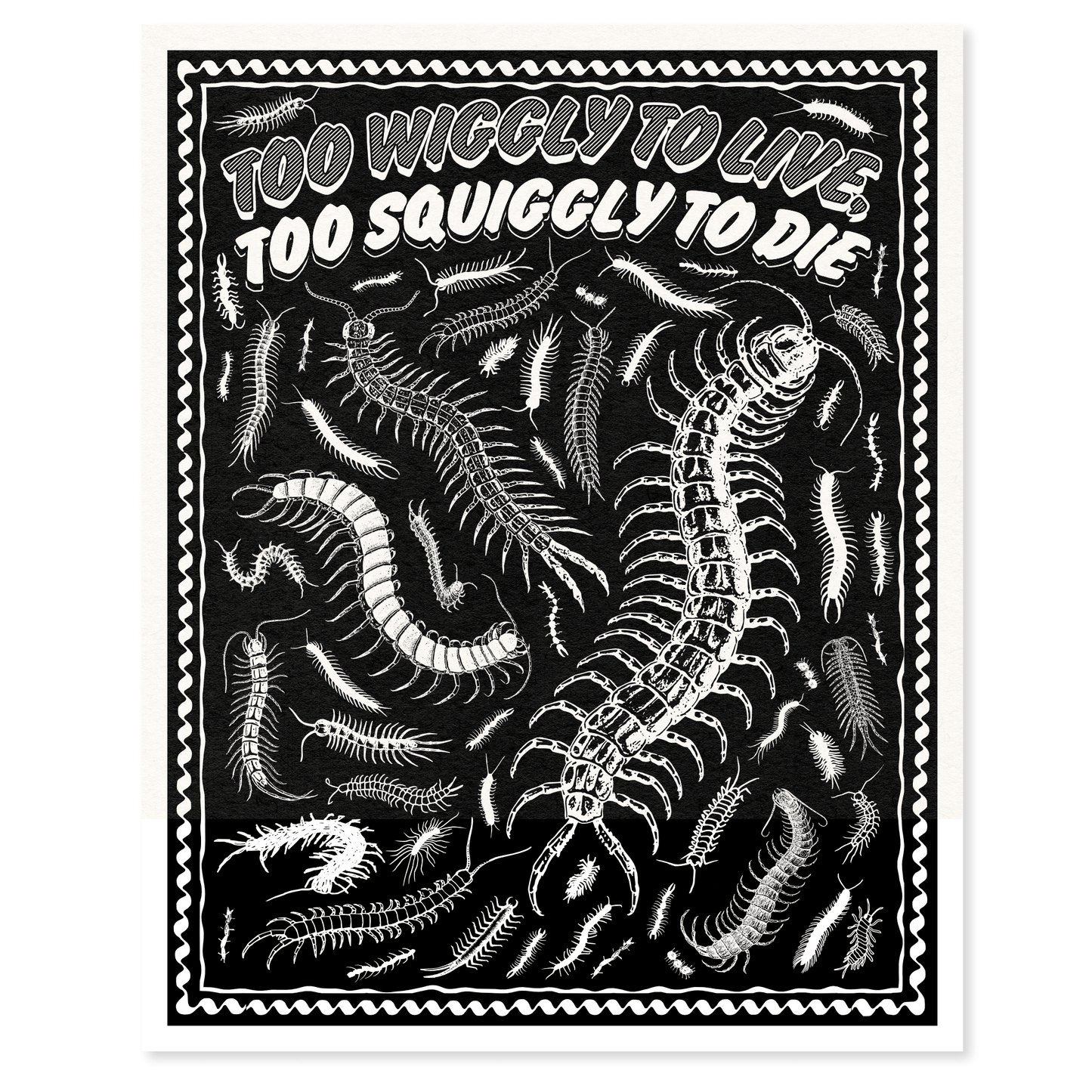 Arcane Bullshit "Too Wiggly to Live, Too Squiggly to Die" Poster