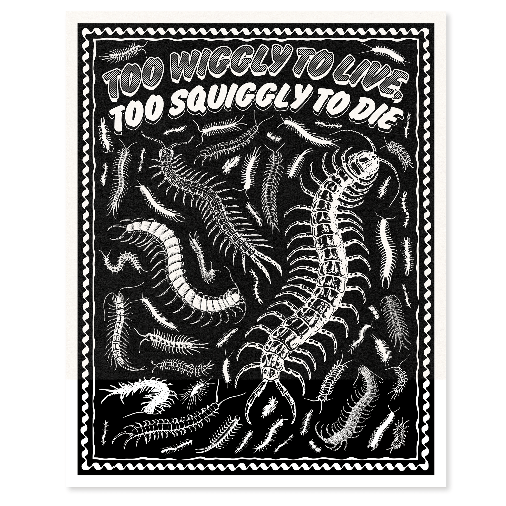 Arcane Bullshit "Too Wiggly to Live, Too Squiggly to Die" Poster