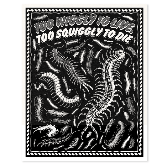 Arcane Bullshit "Too Wiggly to Live, Too Squiggly to Die" Poster