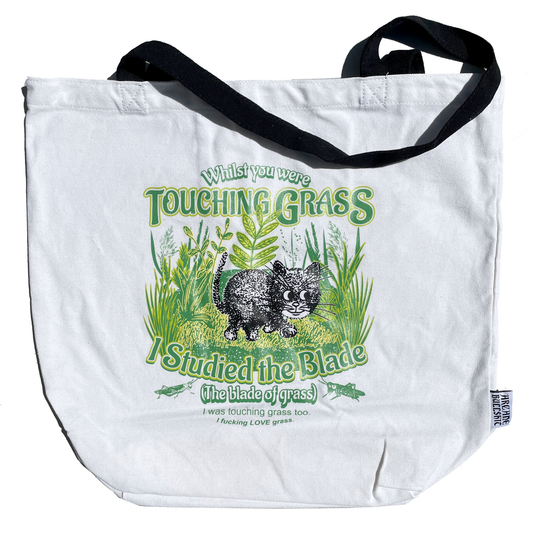 "Touch Grass" Jumbo Tote Bag