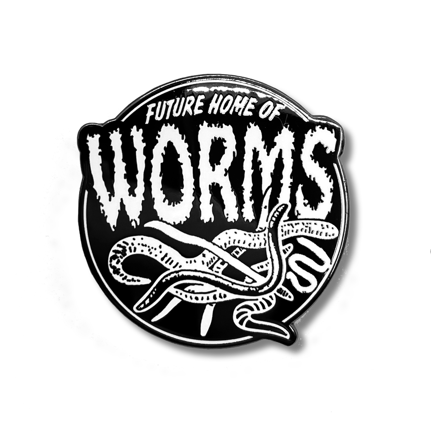 "Future Home of Worms" Enamel Pin