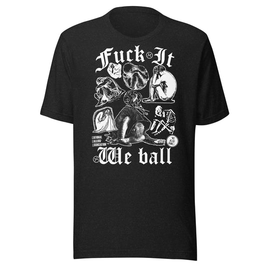 Arcane Bullshit Black Heather / XS "We Ball: Human Edition" Unisex t-shirt