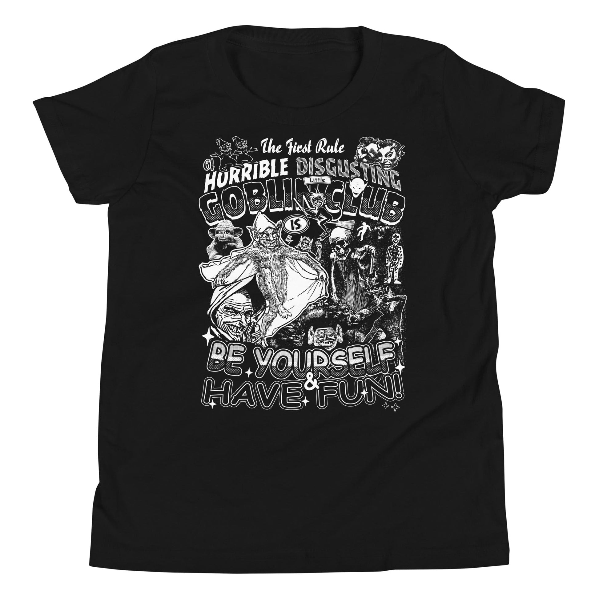 Arcane Bullshit Black / S "Horrible Disgusting Goblin Club" Youth Short Sleeve T-Shirt