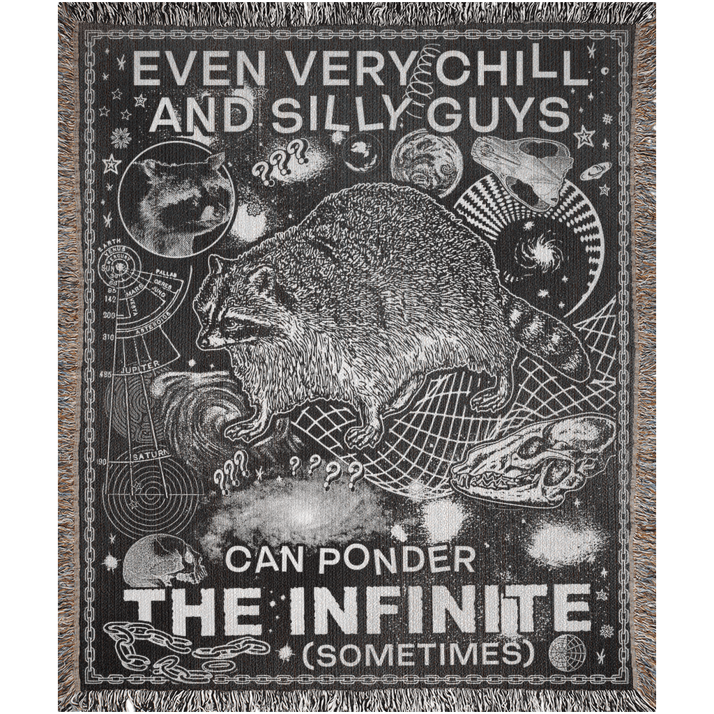 Arcane Bullshit Blanket 50x60 inch "Ponder The Infinite" Woven Blanket