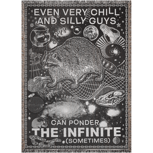 Arcane Bullshit Blanket 52x37 inch "Ponder The Infinite" Woven Blanket