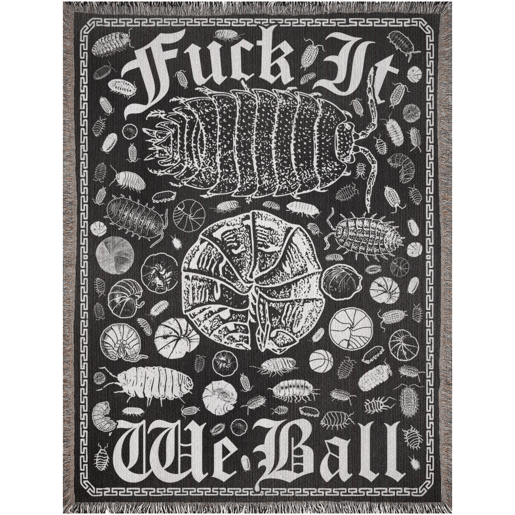 Arcane Bullshit Blanket 60x80 inch "Fuck it We Ball" Woven Blanket