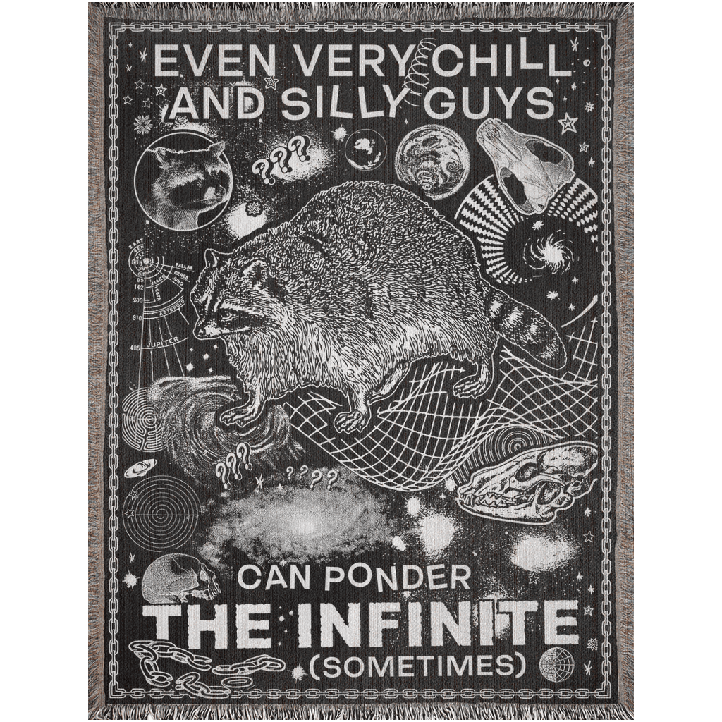 Arcane Bullshit Blanket 60x80 inch "Ponder The Infinite" Woven Blanket