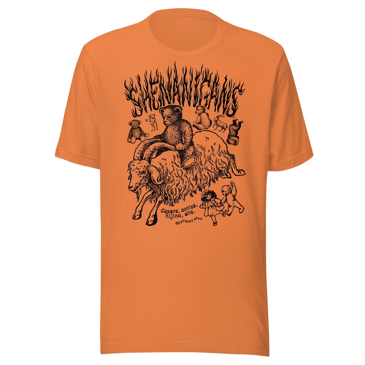 Arcane Bullshit Burnt Orange / XS "Shenanigans" Unisex t-shirt