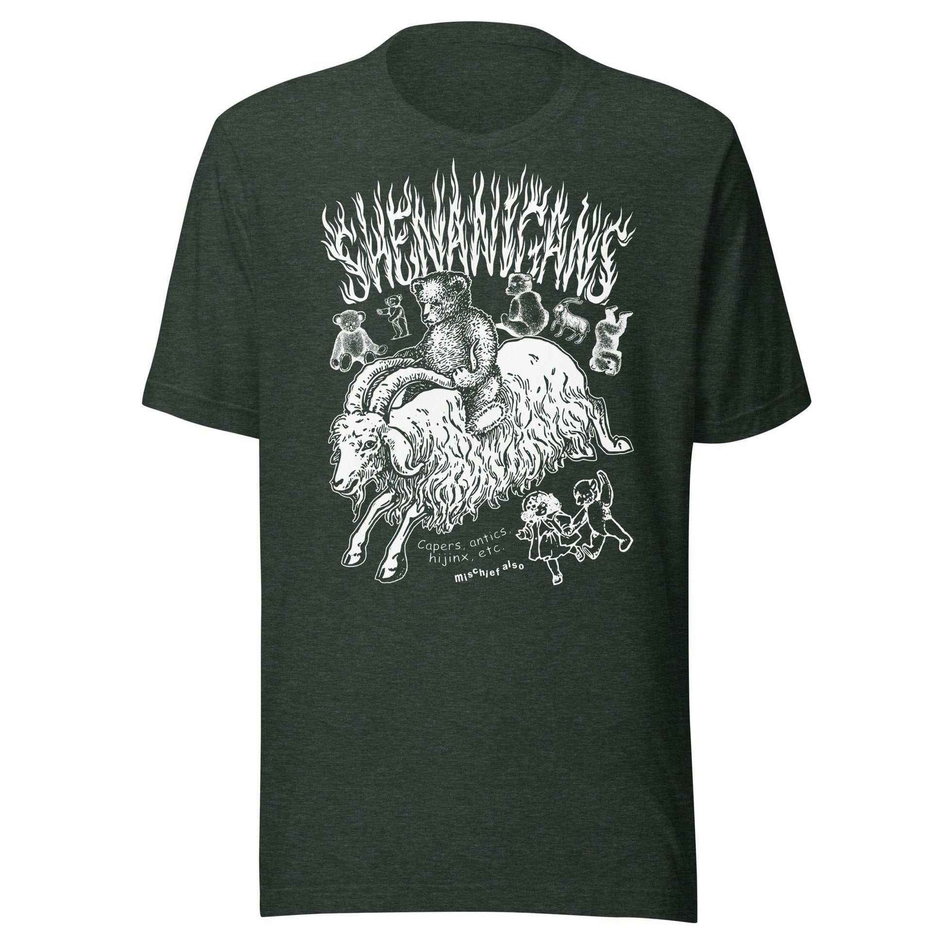 Arcane Bullshit Heather Forest / S "Shenanigans" Unisex t-shirt