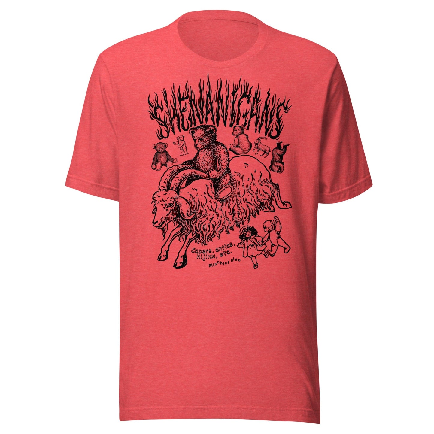 Arcane Bullshit Heather Red / S "Shenanigans" Unisex t-shirt