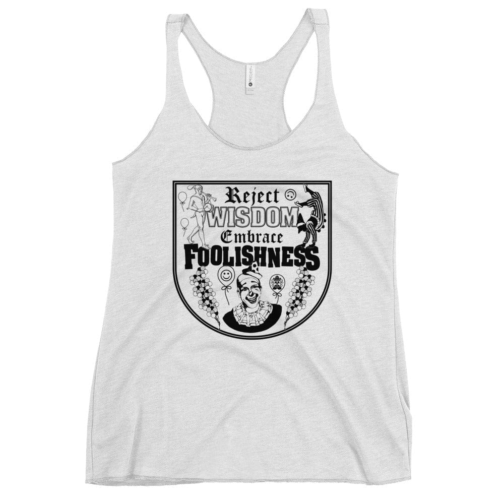 Arcane Bullshit Heather White / XS Women's Racerback Tank