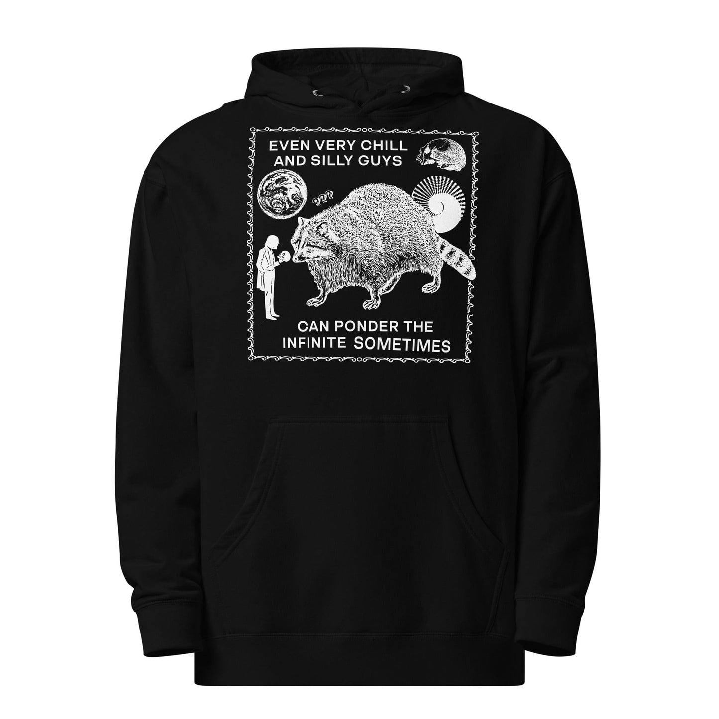 Arcane Bullshit Hoodie Black / S "Ponder The Infinite" Unisex midweight hoodie