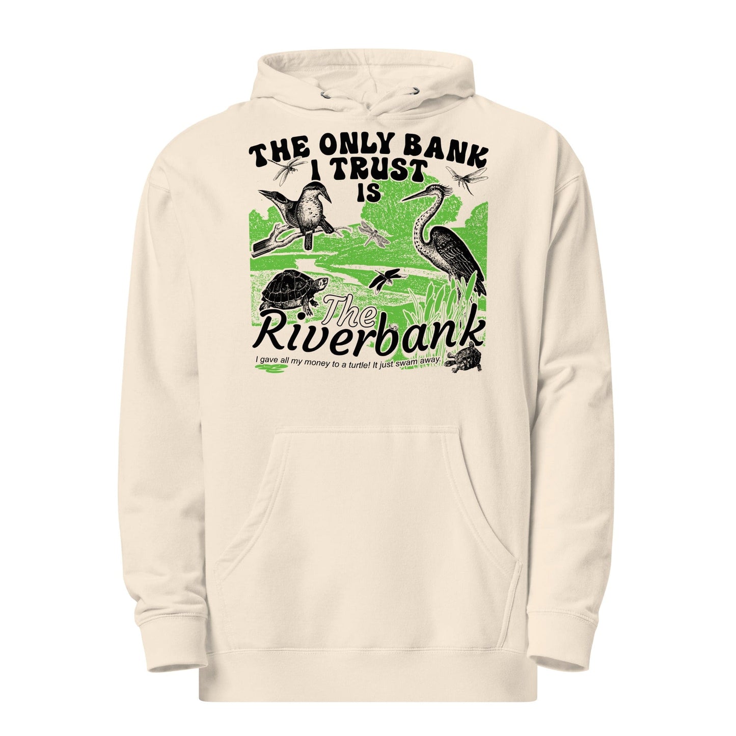 Arcane Bullshit Hoodie Bone / S "The Riverbank" Unisex midweight hoodie