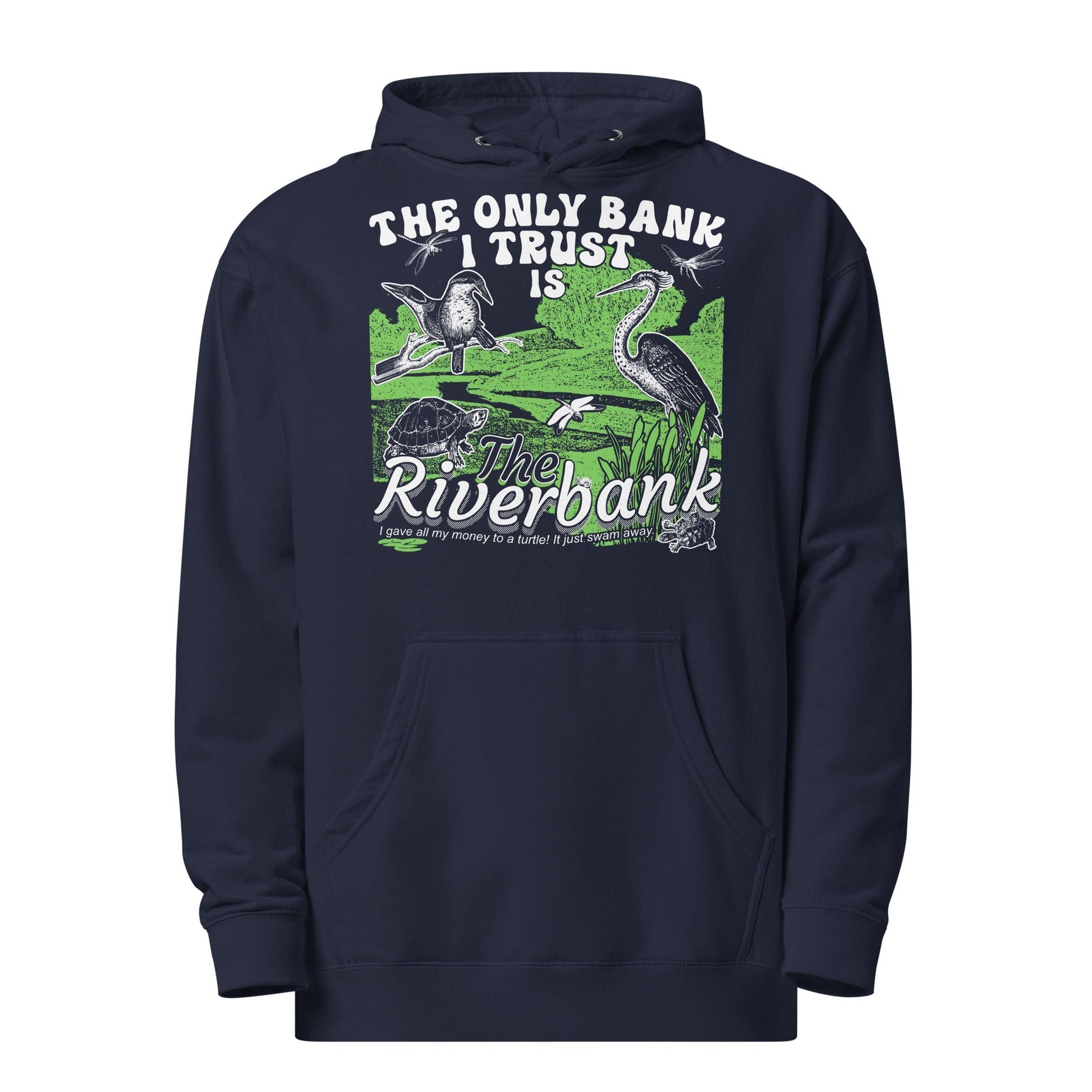 Arcane Bullshit Hoodie Classic Navy / S "The Riverbank" Unisex midweight hoodie